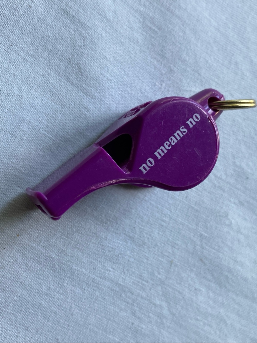 Fox 40 pearl purple whistle no means no Y2K